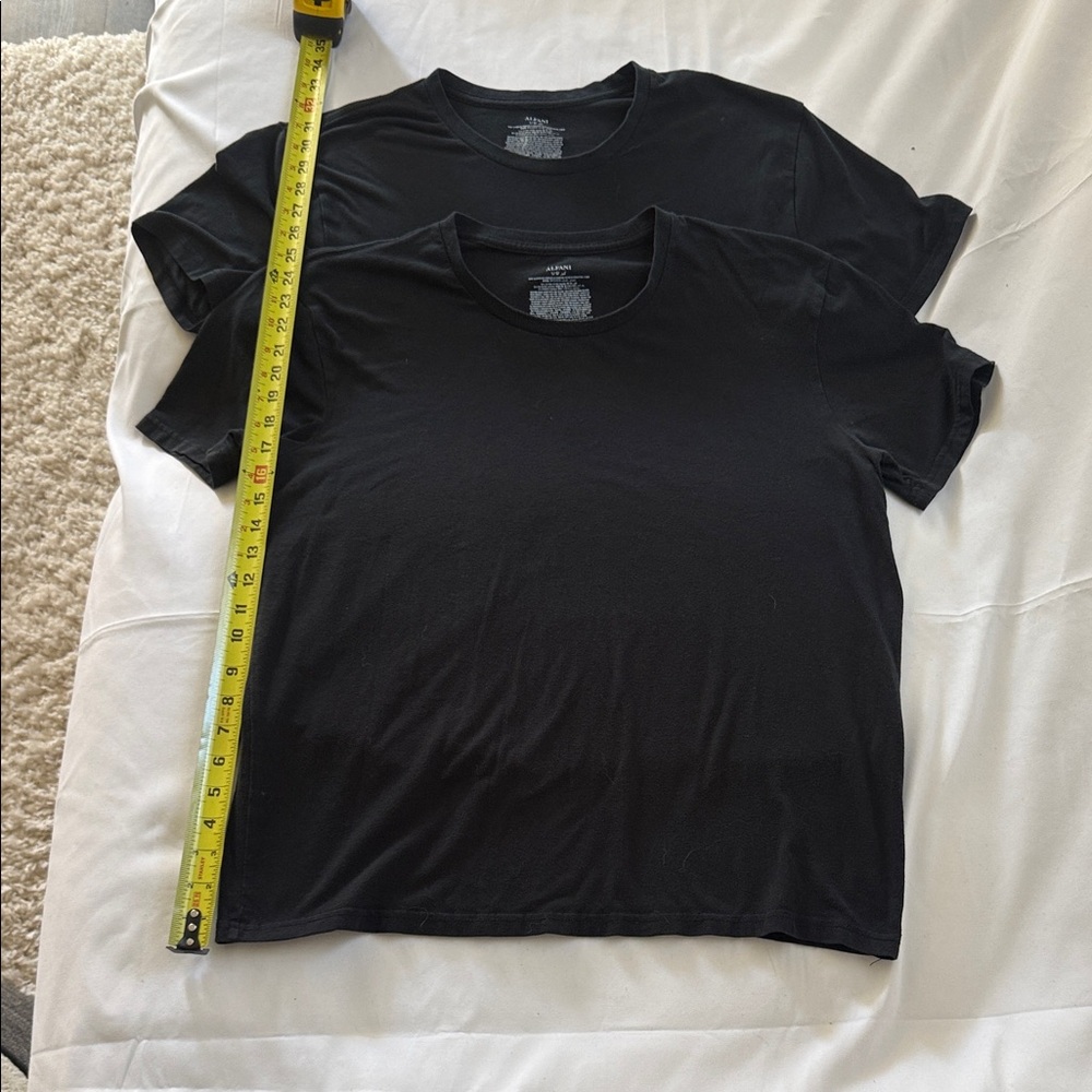 Alfani Black Short Sleeve Men's Tee